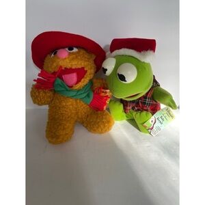 Vintage Kermit and Fozzie Bear McDonalds Plushes